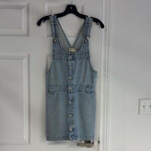 Free People Light Blue Denim Mini Dress